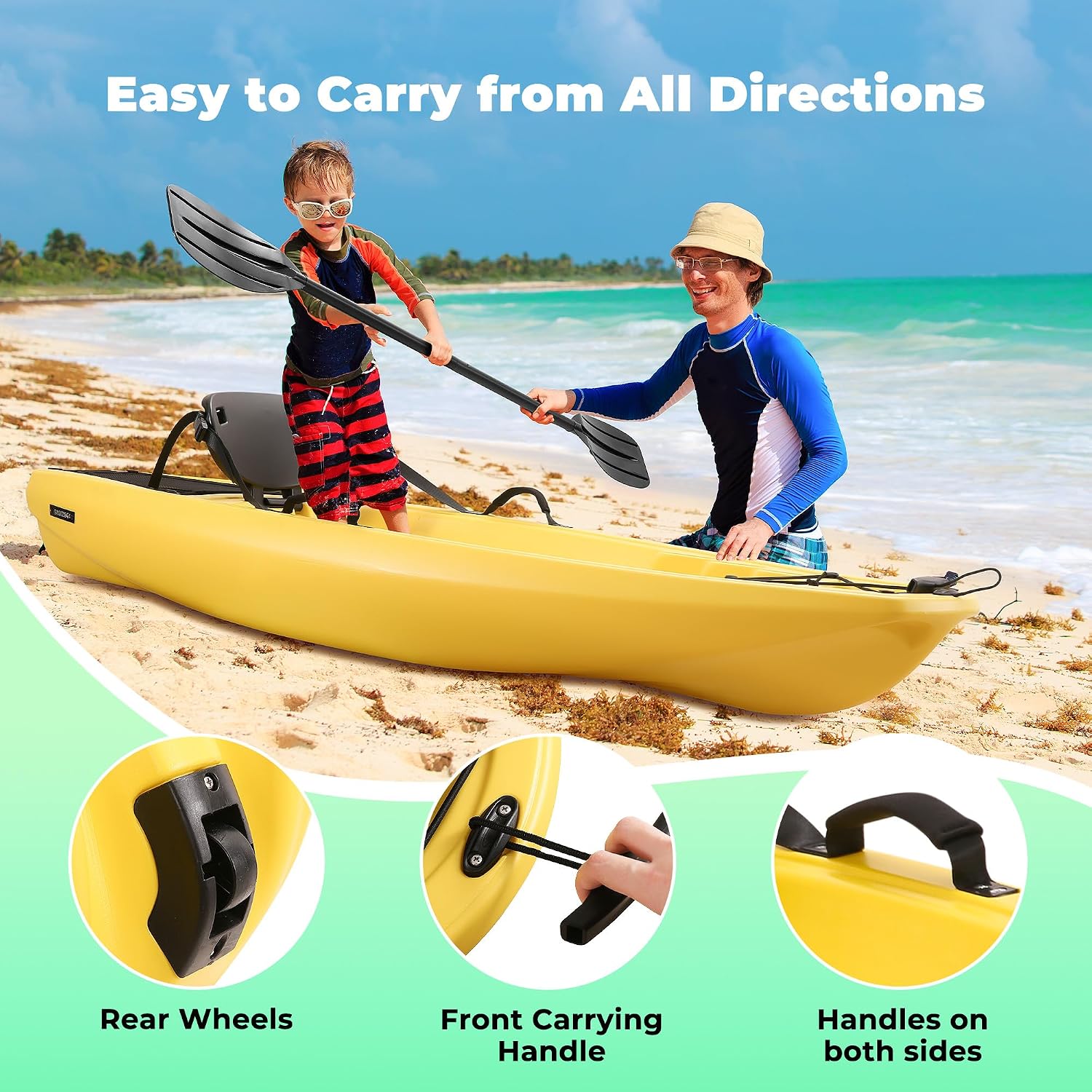 Kayak con Pagaia 6.5 FT, Barca - Fishing Kayak Paddle recensione e prezzo